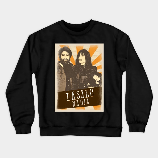 Vintage Aesthetic Laszlo and Nadja Crewneck Sweatshirt by SkulRose